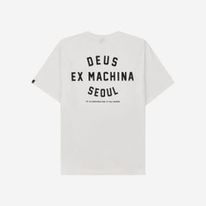 데우스 엑스 마키나 서울 컬리지 티셔츠 화이트 Deus Ex Machina Seoul College T-Shirt White