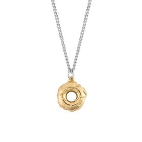 DONUT NEC SILVER92518K GOLD PLATED