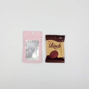 포장용 컬러 X ZF 핑크 10cm) 반투명 지퍼백(6cm