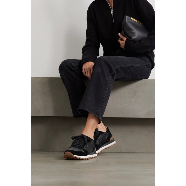 브루넬로쿠치넬리 비드 장식 나일론 스웨이드 스니커즈 1647597295862132