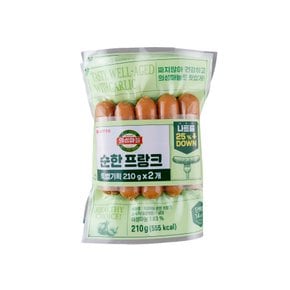 롯데 의성마늘 순한프랑크 210g*2