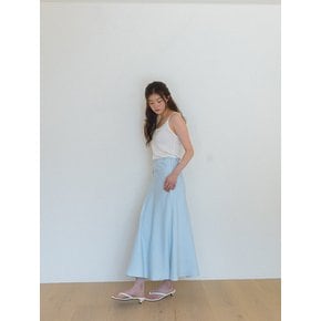 Flow Wrap Maxi Skirt - Sky blue