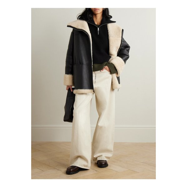 아치4 제타 골지 캐시미어 하프집업 스누드 블랙 1647597342086533