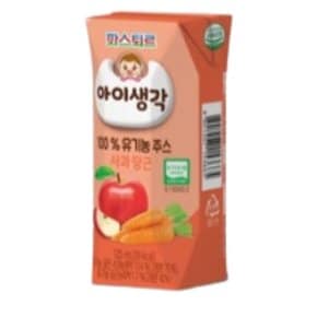 아이생각 유기농주스 사과 당근 125mL 24입