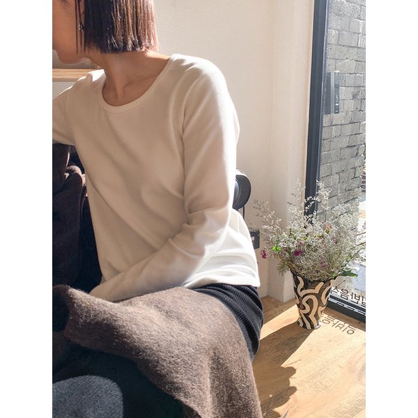 포근텐션 U넥 피치기모티_IVORY