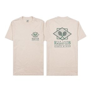 [라벨루쏘] [스포티앤리치] 공용 라켓 클럽 반팔 티셔츠 NY RACQUET CLUB T SHIRT CREAM VERDE