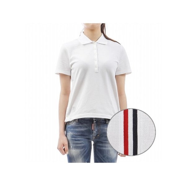 26SS (FJP014A 00050 100) 여성 카라 반팔 티셔츠