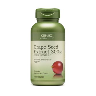 GNC 지엔씨 그레이프 씨드 추출물 (포도씨 추출물) 300mg 100캡슐 미국직구