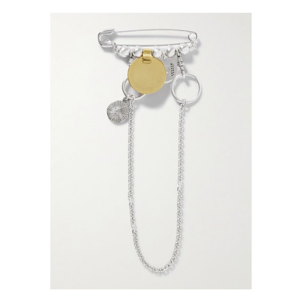 보니 실버 골드톤 브로치 46376663162937004