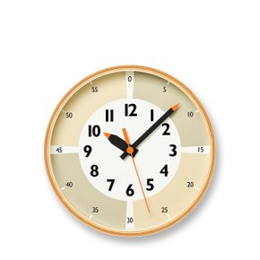 [렘노스] Fun pun clock with color! Beige