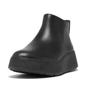 5046417 FitFlop F-Mode Leather Flatform Zip Ankle Boots