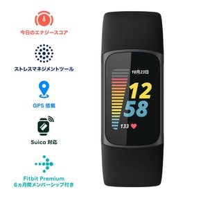 [Suica 대응] Fitbit Charge 5 트래커 블랙흑연 [최대 7일간의 라이프GPS 탑재스마트 워치]