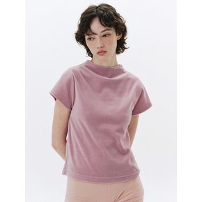 Velvet T-shirt - Dusty Rose