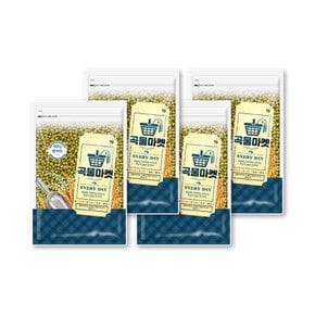 곡물마켓 통녹두500g x 4