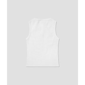 슬림핏 트리 로고 슬리브리스 White 탱크탑 DIKW261LRSL001WH 6143137