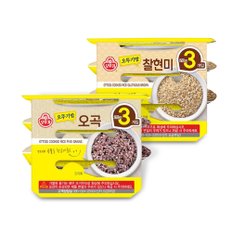 오뚜기밥 오곡 210g x 6개 + 오뚜기밥 찰현미 210g x 6개