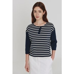 TERRA - Fancy stripes mariniere_NAVY_ LPTA0TS02W