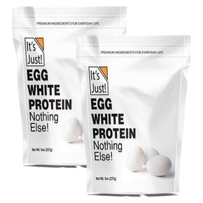 Its Just 잇츠 저스트 에그 화이트 단백질 파우더 8oz(227g) 2팩 Egg White Protein Powder