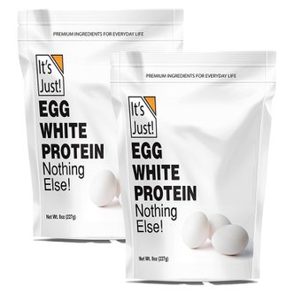  Its Just 잇츠 저스트 에그 화이트 단백질 파우더 8oz(227g) 2팩 Egg White Protein Powder