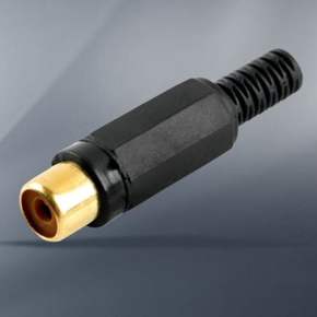 컨넥터 커넥터 RCA 암 검정 (RCA FEMALE) 음향젠더