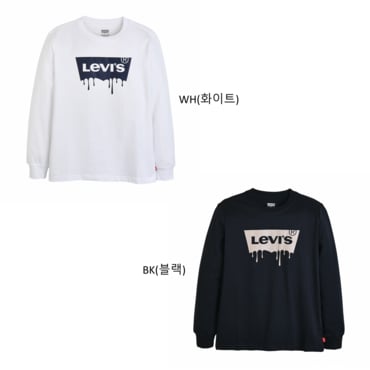 리바이스키즈 V253TS316P  - 드립드인배트윙긴팔티셔츠
