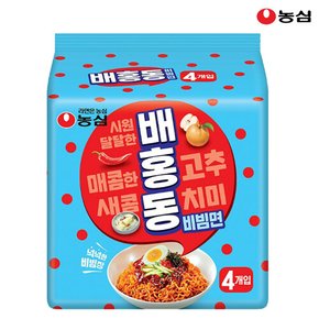 농심 배홍동비빔면 137g x 4봉