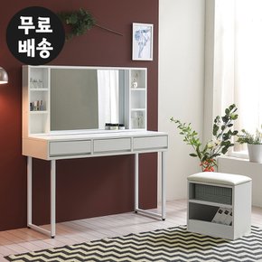 세르 화장대 세트 입식 3단 서랍장 콘솔형 모던 심플 북유럽(E형1200/화이트)