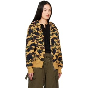 BAPE 카키   탠 ABC 카모 샤크 집업 후디 001ZPK802006L TP842235863