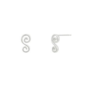 [silver925] stave earrings-silver