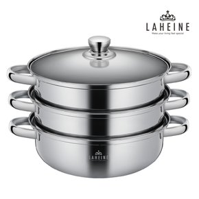 더 퀸 포토프 스테인레스 IH 3단 찜기 LHSM-300S