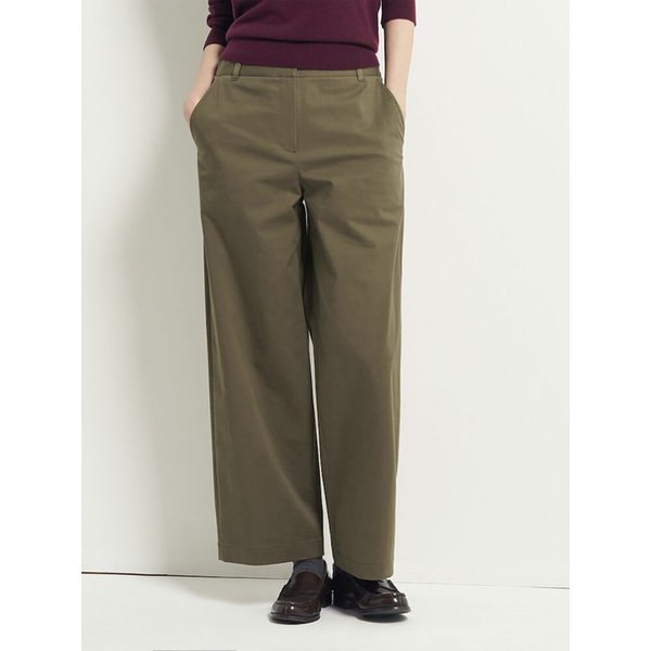 [Essential] 와이드 치노 팬츠  카키 (BF5921E07H)