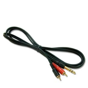 (YR3)Audio Cable 3M / 1/4 Stereo - RCA+RCA (Y케이블) /55스테레오 RCA 케이블