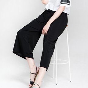 (1+1) 2장 세트 데이인 여성 아이스 8부 쿨링 냉감 와이드 밴딩 통바지