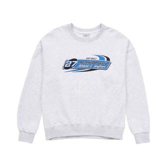 아크메드라비 RACING LOGO SWEAT SHIRT MELANGE-레이싱로고