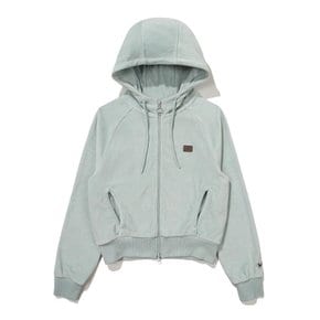 여성 에코 벨루어 후디 집업 (BE43JZ51W) - 2 Color