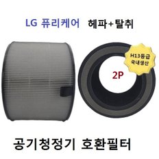 고품질필터 엘지퓨리케어2단형 헤파+탈취 AS309DPA 호환필터2개