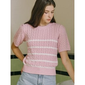 Marina Stripe Knit - Pink