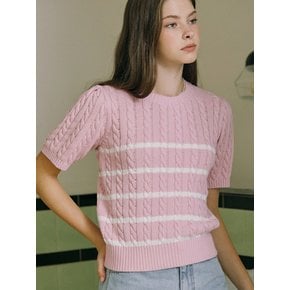 Marina Stripe Knit - Pink