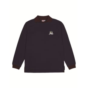 MOCK COLLAR LONG SLEEVE _NAVY