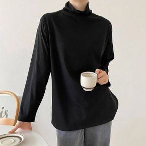 빅사이즈 410 슬림터틀넥긴팔티셔츠 DLDK450_P376519243