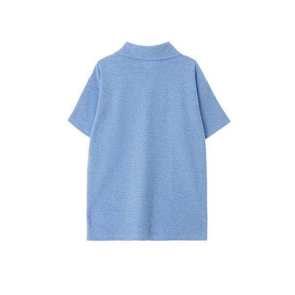 Zipper Collar Dress _ BLUE