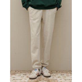 Banding logo sweat jogger pants_Oatmeal