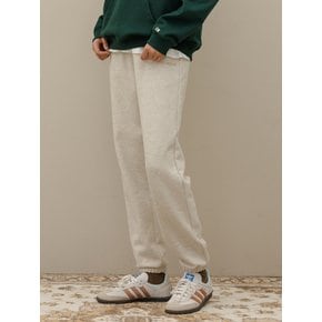 Banding logo sweat jogger pants_Oatmeal