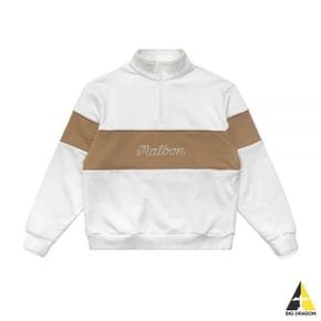 MALBON Collegiate Quarter Zip (M-7392-SNW) (남성 컬리짓 쿼터 짚) 110872515