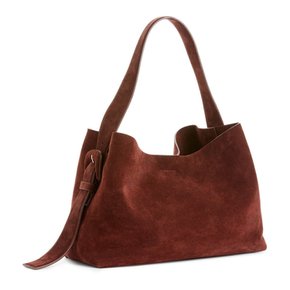 [ARKET Suede Shoulder Bag] 아르켓 스웨이드 숄더백 토트백 Reddish Brown