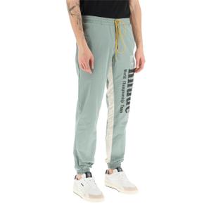 루드 Mens Pants Rhude bicolor senna flight pants IVORY SAGE RHPS23PA12005188