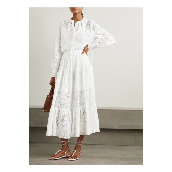 타이 넥 코튼 레이스 블라우스 아이보리 1647597359029883