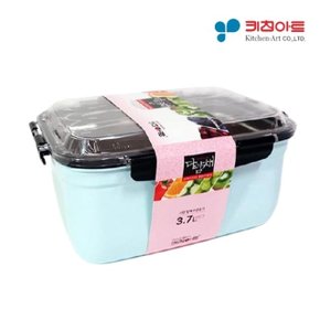 키친아트 다담채 스텐칼라 핸디형 밀폐용기3호3.7L