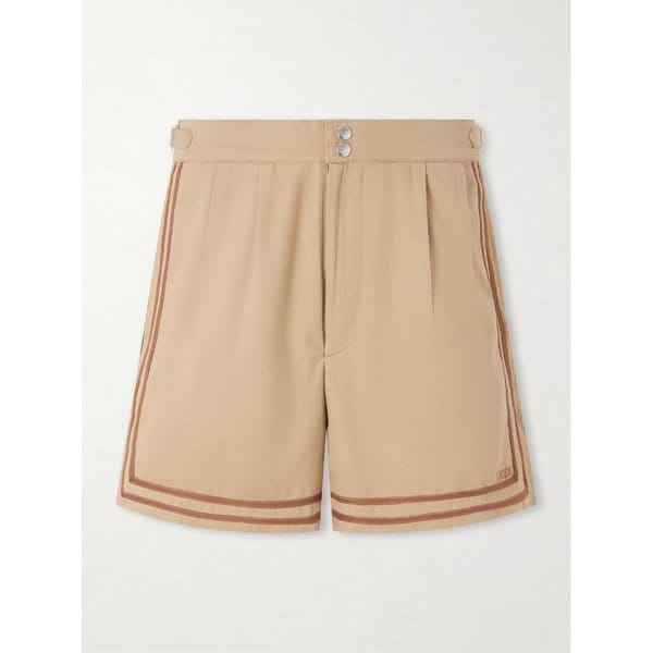 보디 스트레이트 레그 플리츠 코튼 트윌 쇼츠 46376663162957867