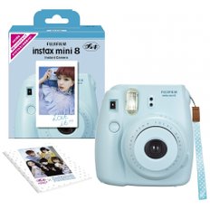 FUJIFILM 인스턴트 카메라 체키 instax mini 8 블루 INS MINI 8 BLUE N